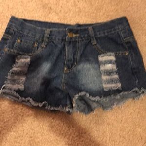 Shorts with holes